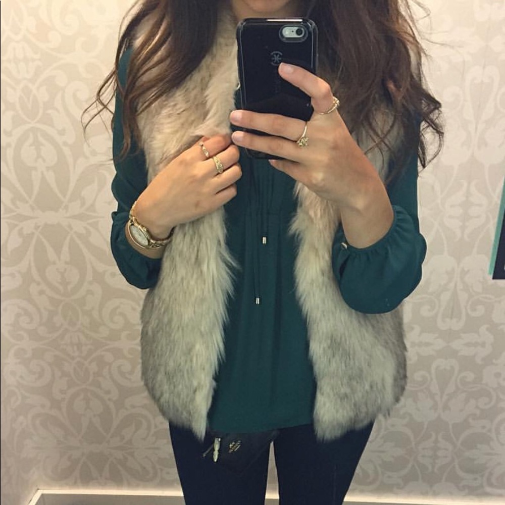 Faux fur vest